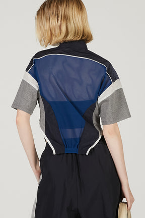 Half Sleeve Mesh Track Jacket - 2025 SUMMER