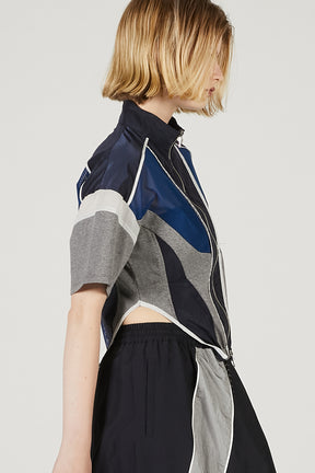 Half Sleeve Mesh Track Jacket - 2025 SUMMER