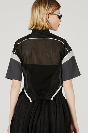 Half Sleeve Mesh Track Jacket - 2025 SUMMER