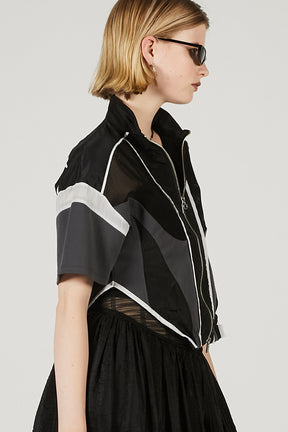 Half Sleeve Mesh Track Jacket - 2025 SUMMER