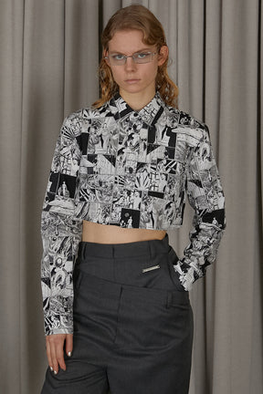 [Sale] Cropped Shirt