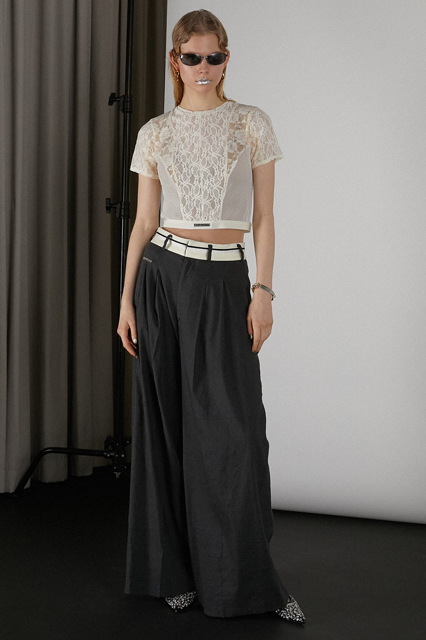 Lace Cropped Tee