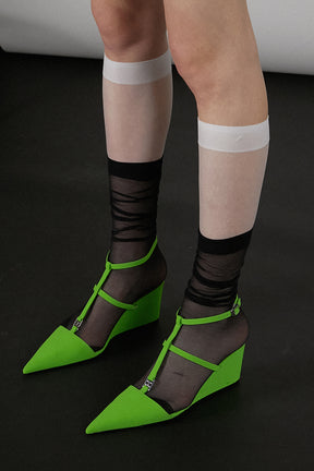 Layered Sheer Socks