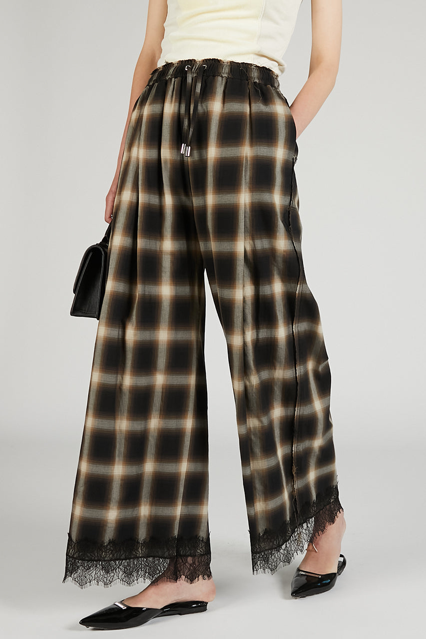 AEAE■CHECK PATCHWORK DENIM PANTS■送料込 CHECK PATCHWORK DENIM PANTS [LIGHT BLUE] – aeae JAPAN