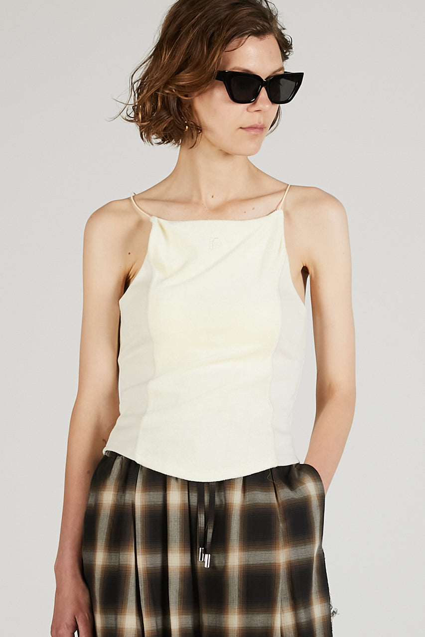 Pile Camisole With Cup - 2025 SUMMER