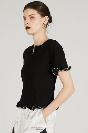 Chain Hem Top - 2025 SUMMER