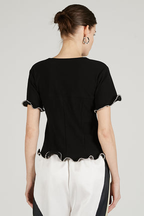 Chain Hem Top - 2025 SUMMER