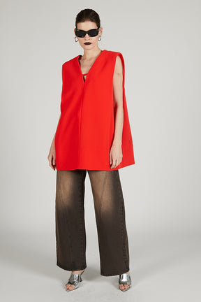 Boxy V Neck Top - 2025 SUMMER