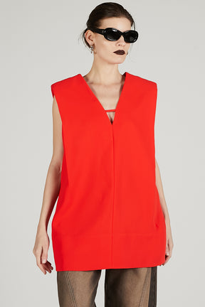 Boxy V Neck Top - 2025 SUMMER