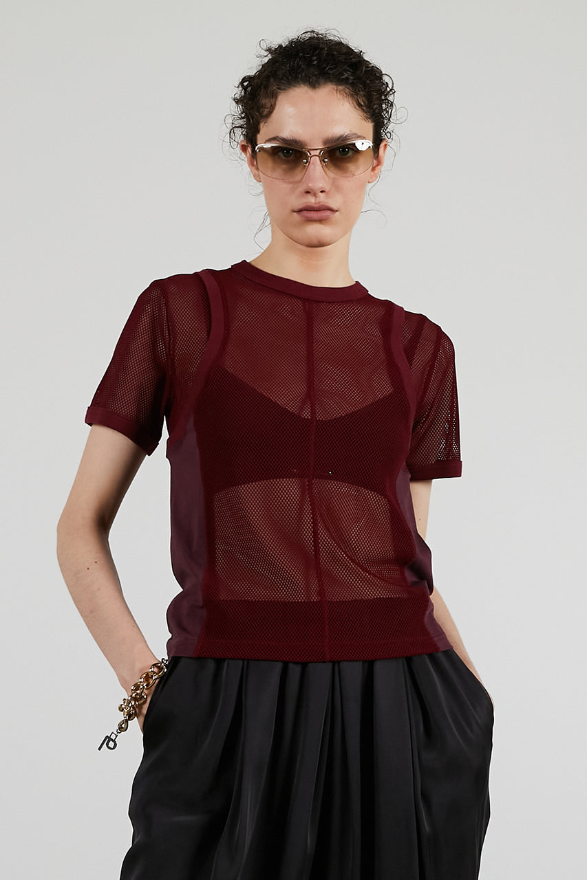 Mesh Ringer Tee - 26SUMMER 2nd