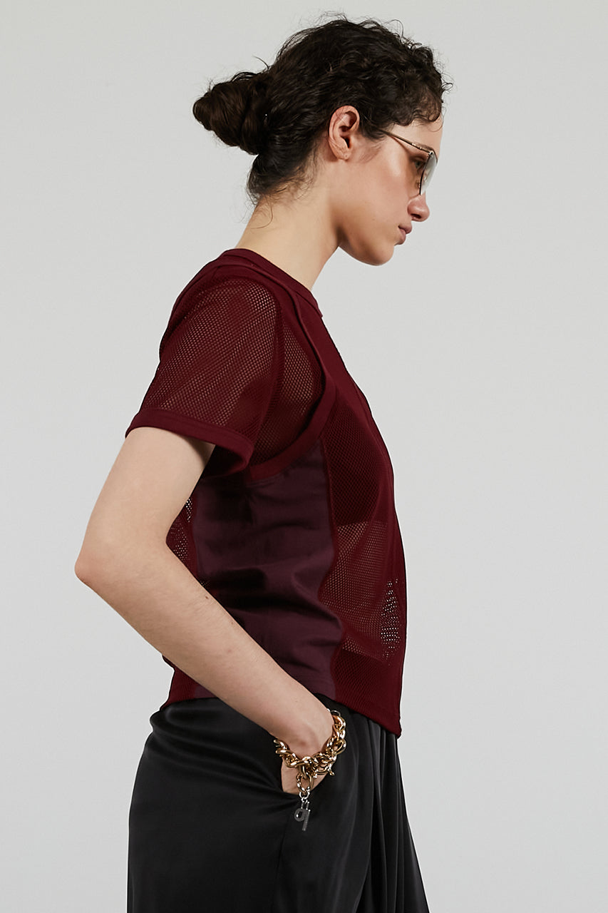 Mesh Ringer Tee - 26SUMMER 2nd