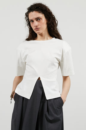 Padded-shoulder T-shirt - 26SUMMER 2nd