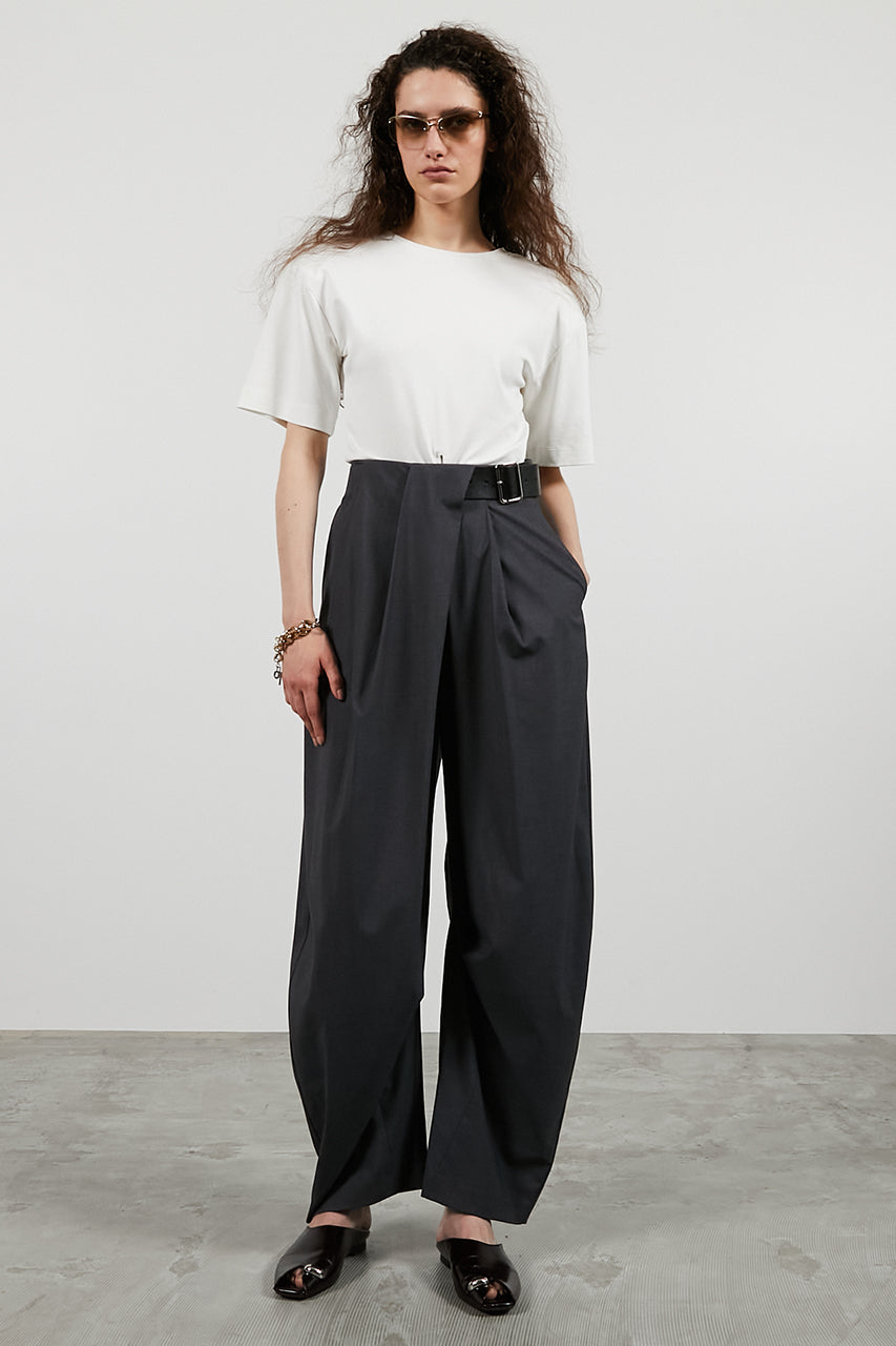 Padded-shoulder T-shirt - 26SUMMER 2nd
