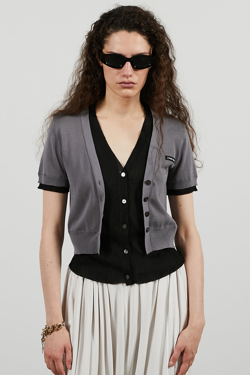 Double Front Knit Cardigan
