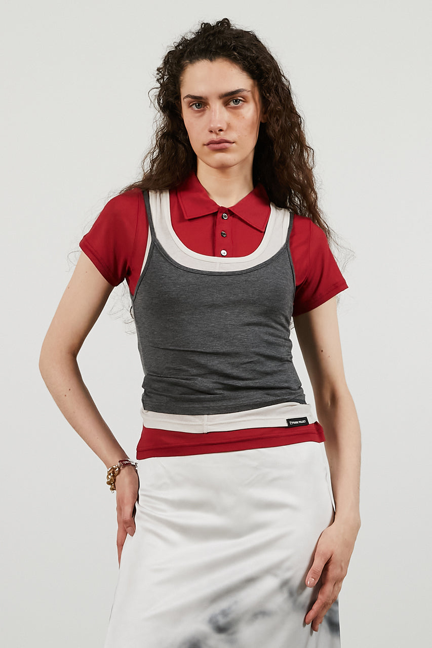 Layered Polo Shirt