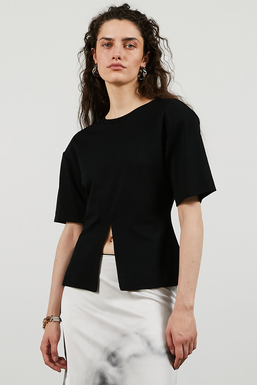 Padded-shoulder T-shirt - 26SUMMER 2nd