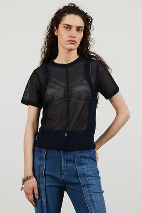 Mesh Ringer Tee - 26SUMMER 2nd