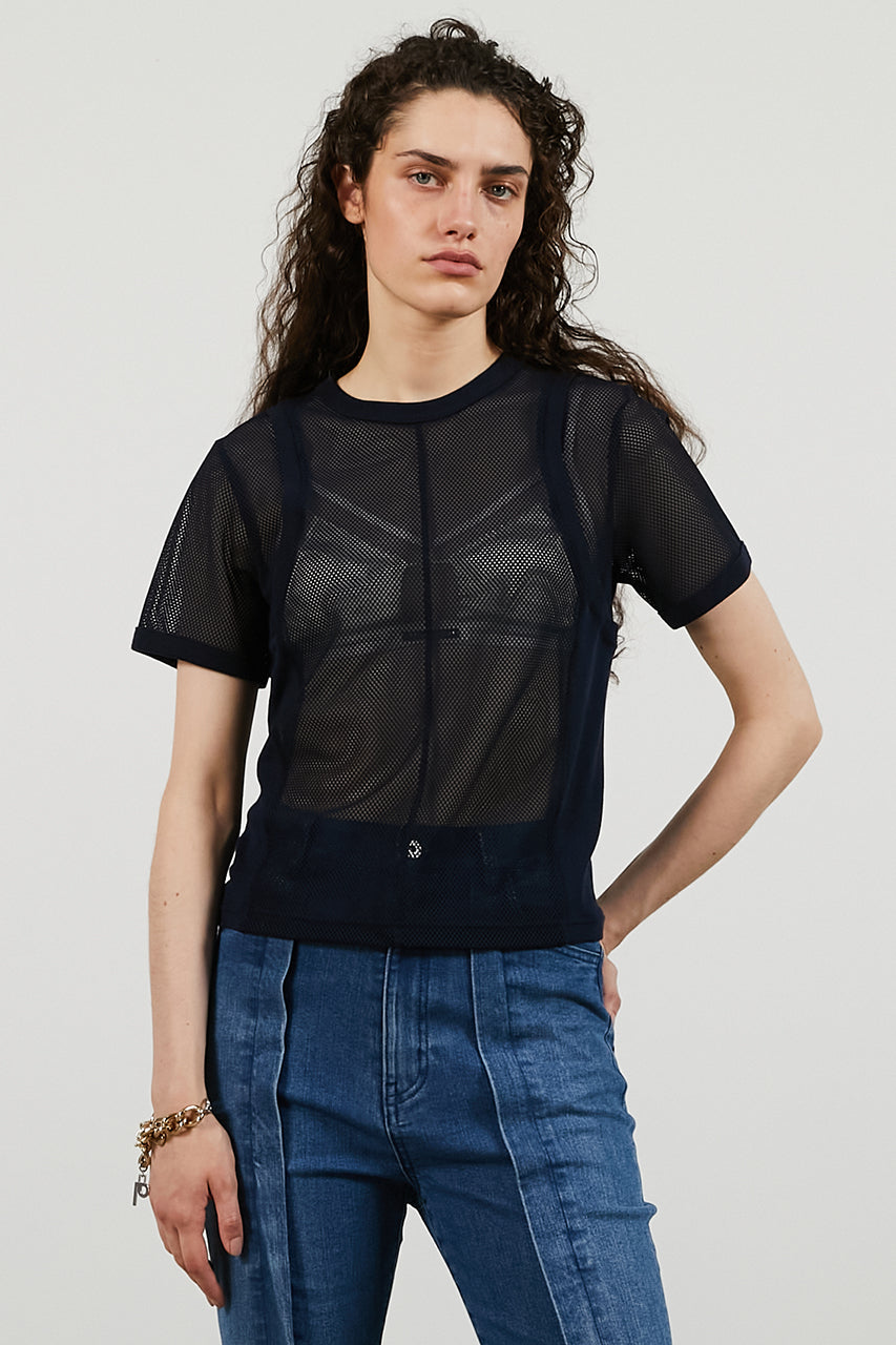 Mesh Ringer Tee - 26SUMMER 2nd