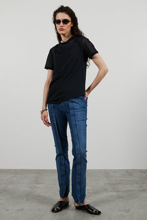 Mesh Ringer Tee - 26SUMMER 2nd