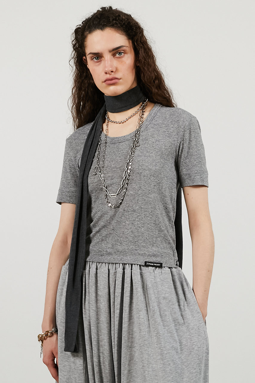 Scoop Neck T-shirt - 26SUMMER 2nd