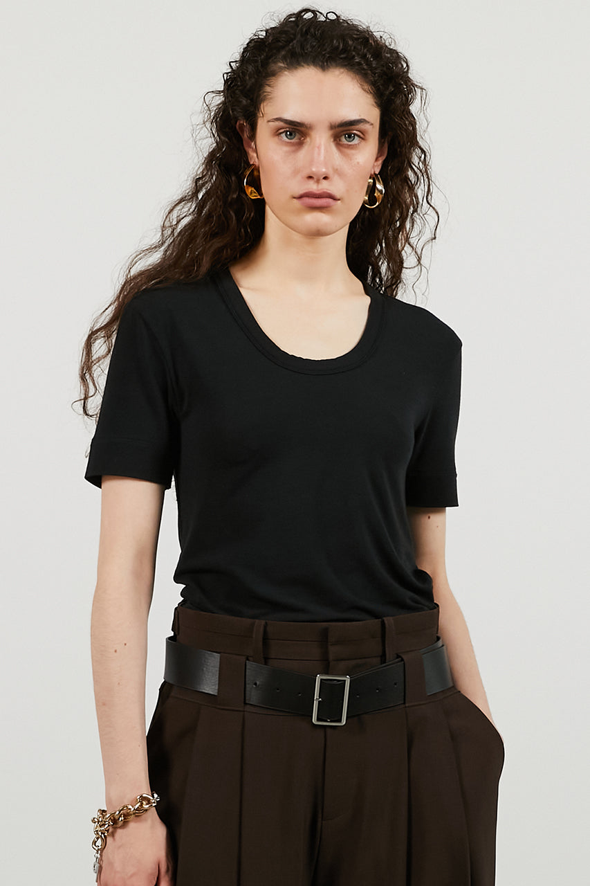 Scoop Neck T-shirt - 26SUMMER 2nd