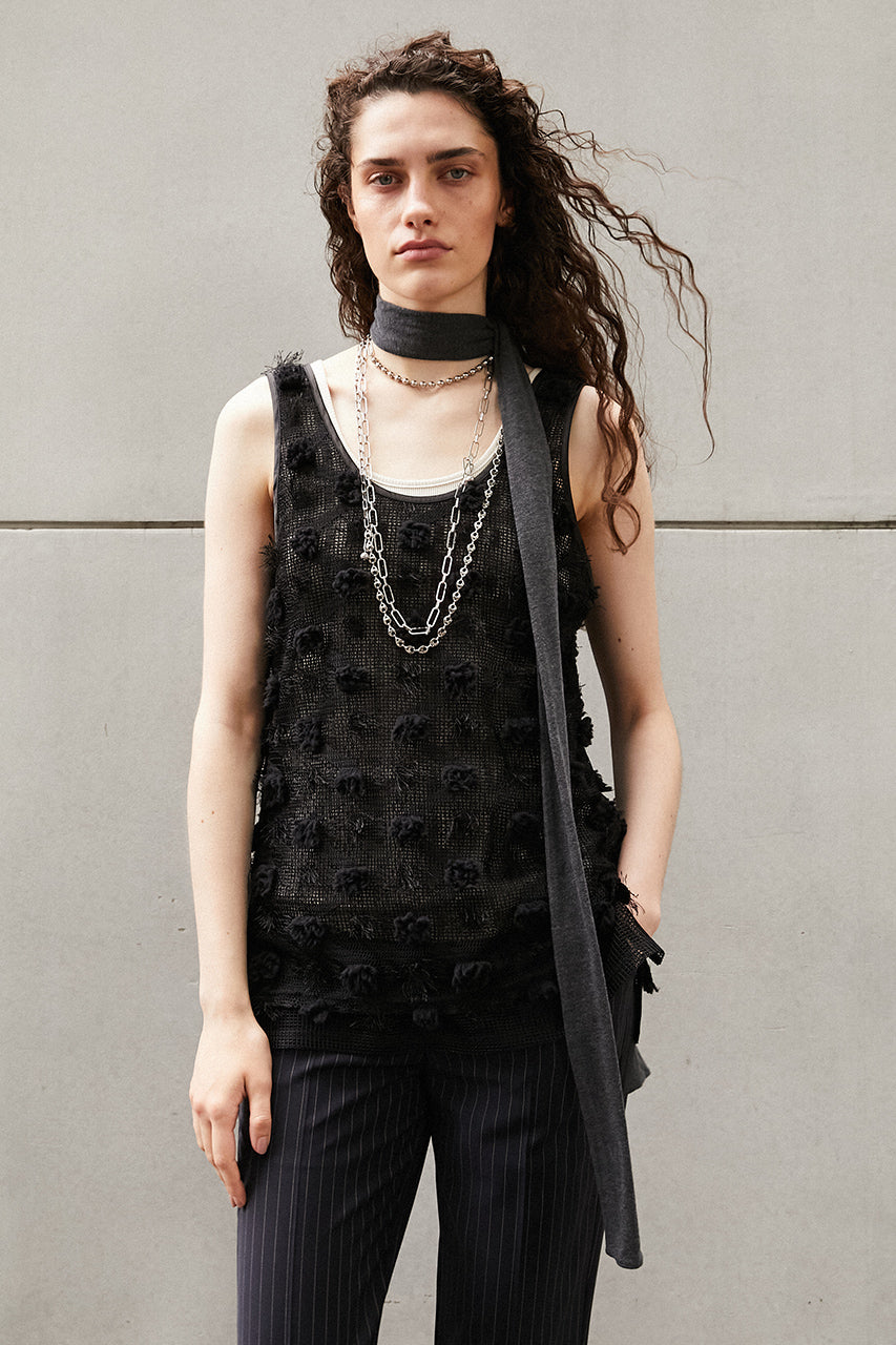 Flower Mesh Layer Tank - 26SUMMER 2nd