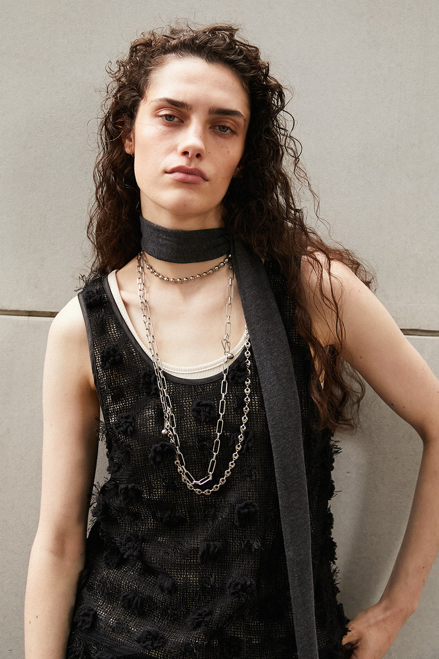 Flower Mesh Layer Tank - 26SUMMER 2nd