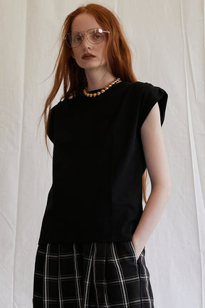 Power Shoulder T-Shirt - 2025 SUMMER