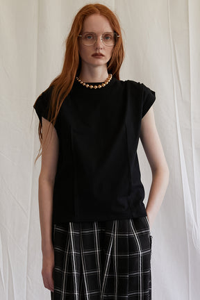 Power Shoulder T-Shirt - 2025 SUMMER