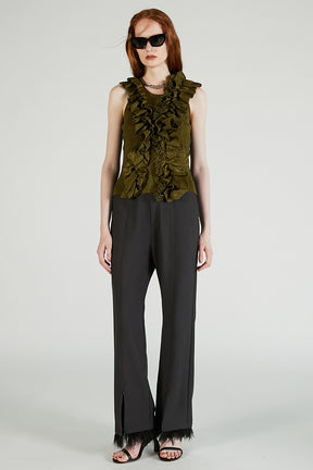 Feather Hem Pants - 2025 AUTUMN