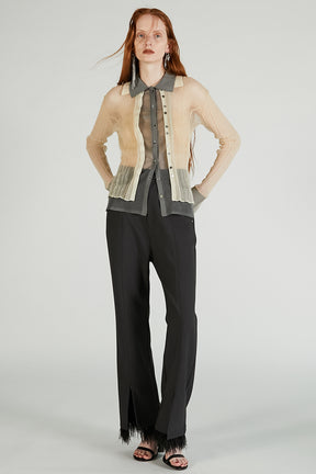 Feather Hem Pants - 2025 AUTUMN