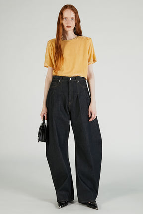 High-waisted Curved Denim - PRE ORDER