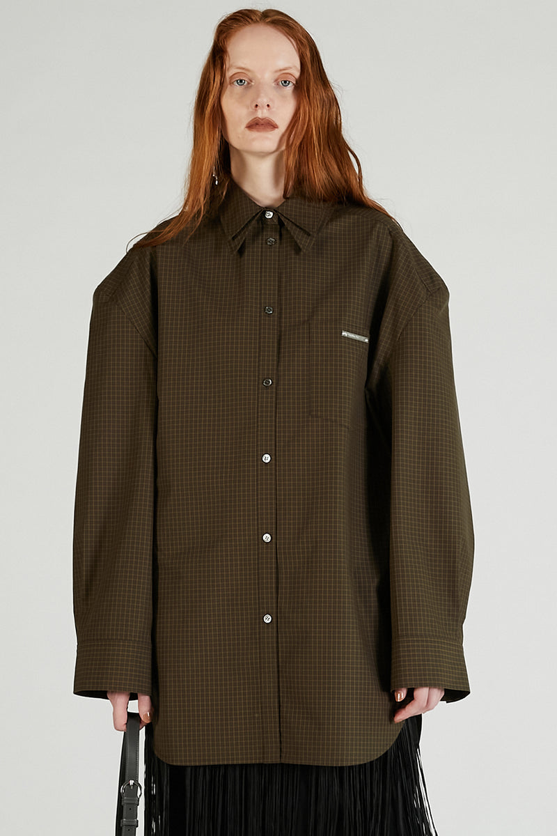 Double Collar Power Shirt Over Shirt