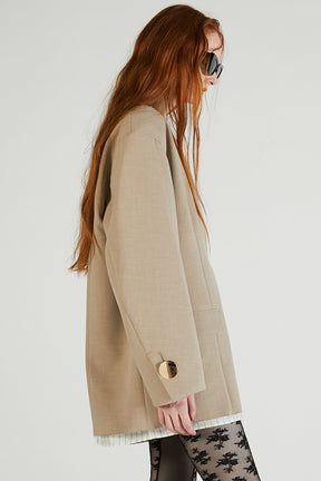 V-neck Narrow Jacket Pullover - 2025 AUTUMN