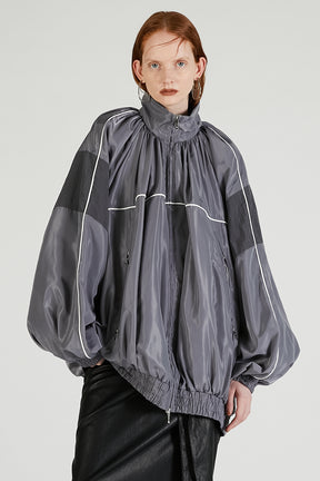Volume Gathered Trucker Blouson