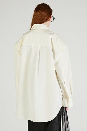 Double Collar Power Shirt Over Shirt