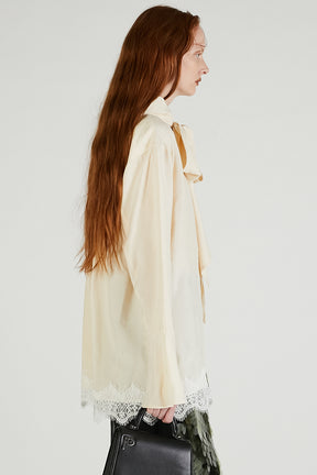 Bow tie shirt - 2025 AUTUMN