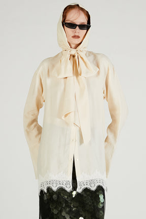 Bow tie shirt - 2025 AUTUMN
