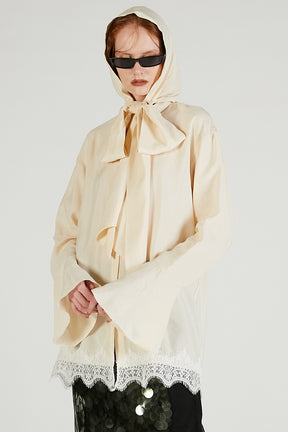 Bow tie shirt - 2025 AUTUMN