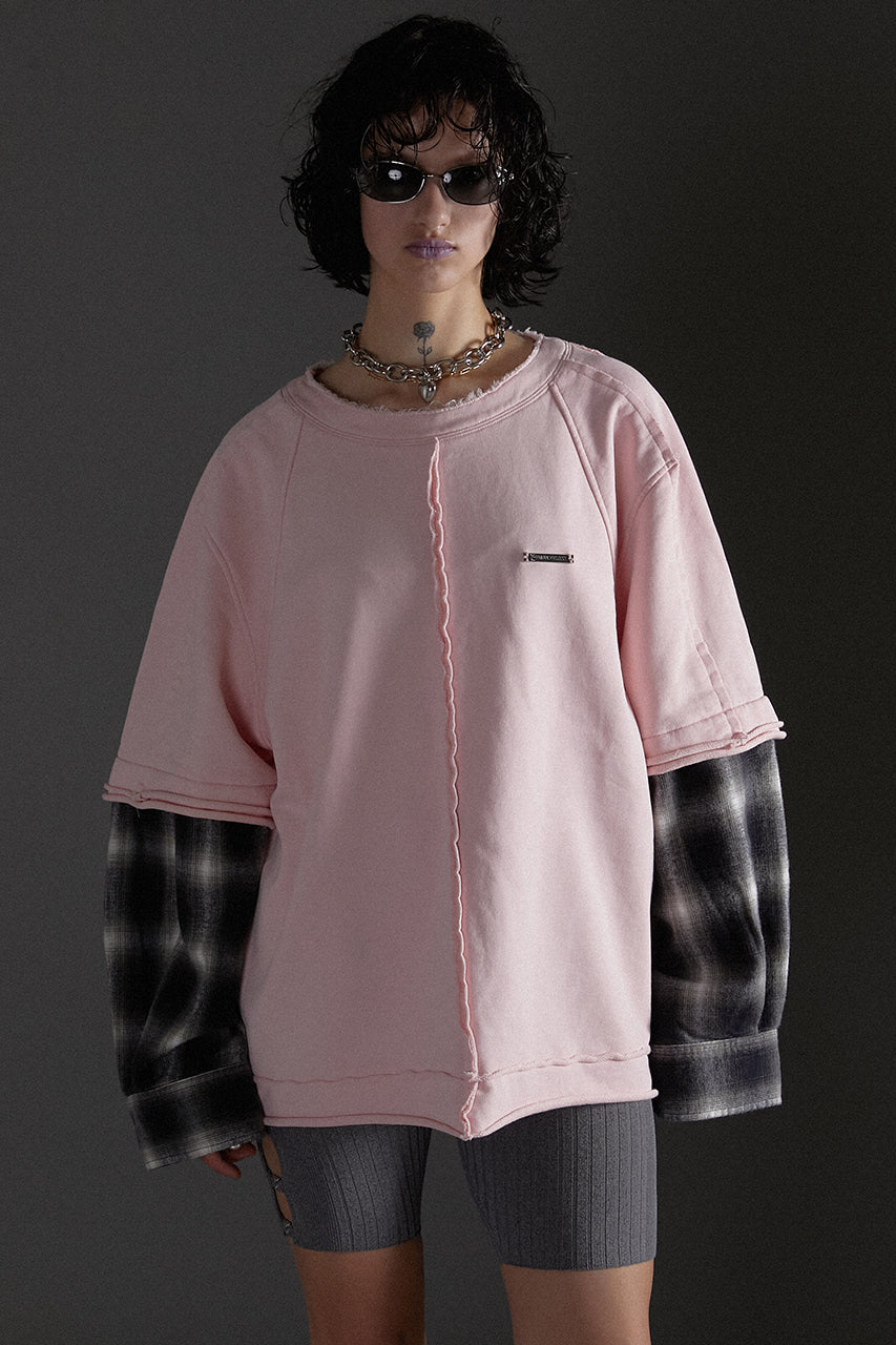 Shirt Layered Sweatshirt