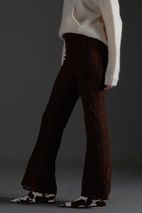 Mole Lace Wrap Slim Flare Pants