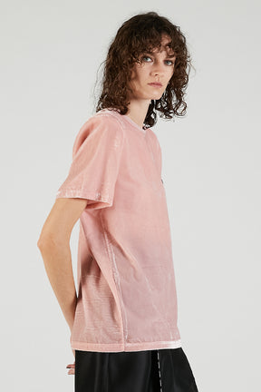 Shoulder Gathered Velour T-Shirt - 2025 AUTUMN
