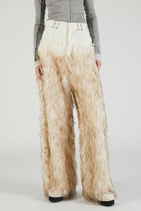 Fur Trim Pants - 2025 AUTUMN