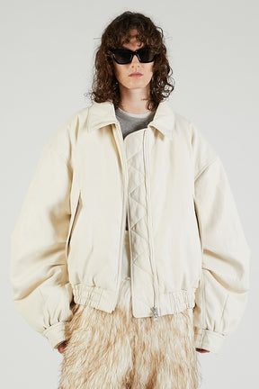 Flight Leather Bomber Jacket - 2025 AUTUMN