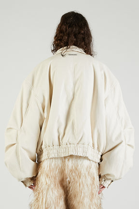 Flight Leather Bomber Jacket - 2025 AUTUMN