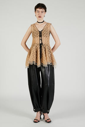 Random Hem Lace Top
