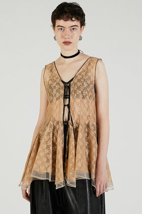 Random Hem Lace Top