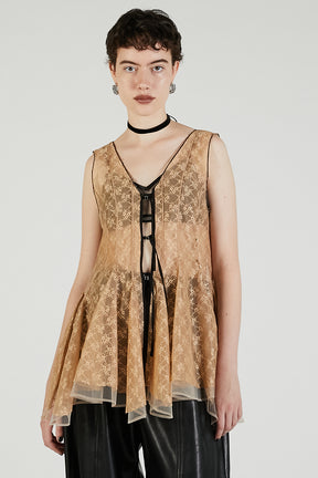 Random Hem Lace Top