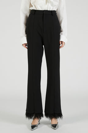 Feather Hem Pants - 2025 AUTUMN