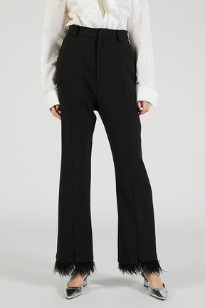 Feather Hem Pants - 2025 AUTUMN